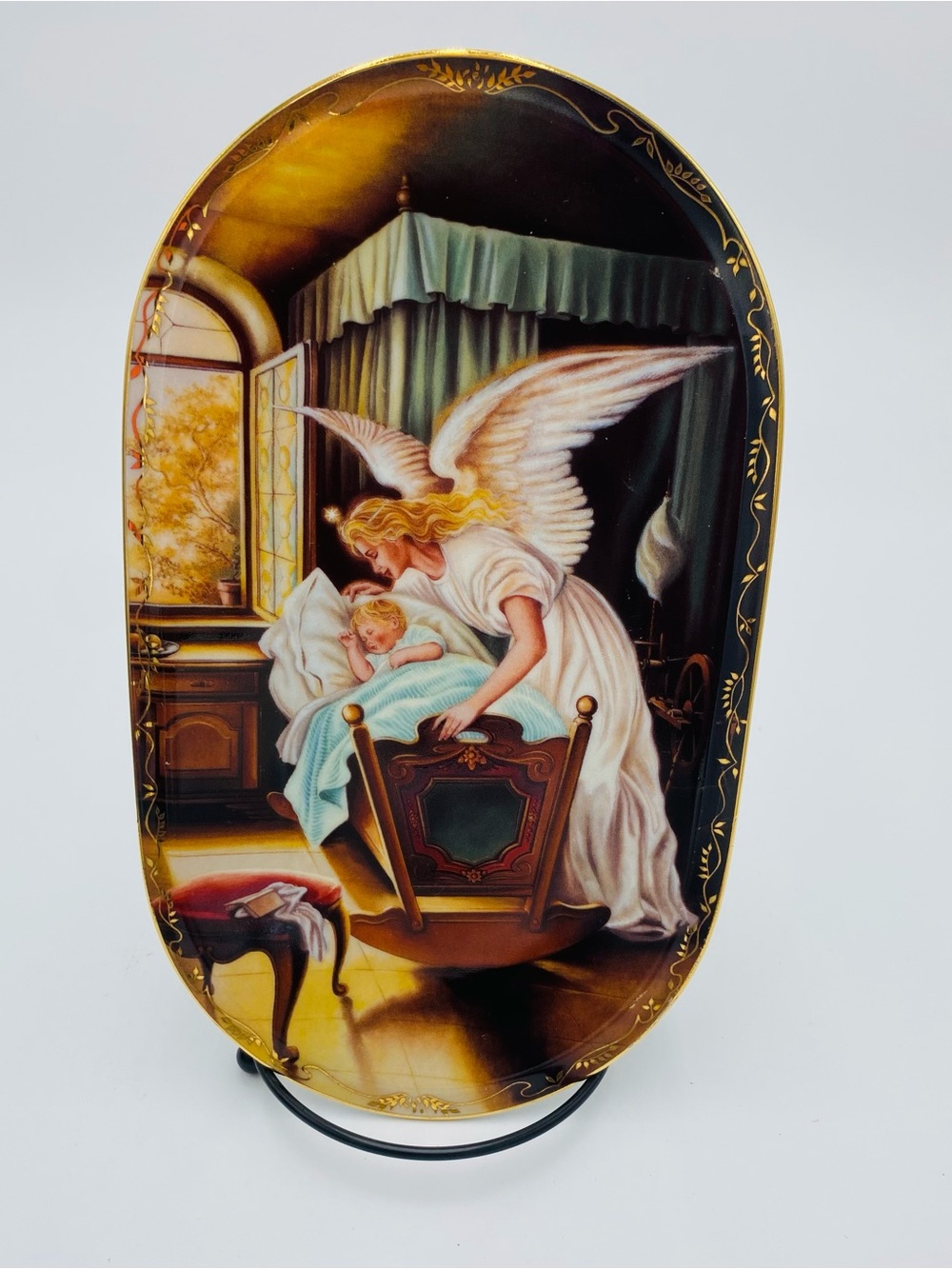 Vtg Bradford Exchange 1995 “Someone To Watch over Me” Guardian Angel Plate